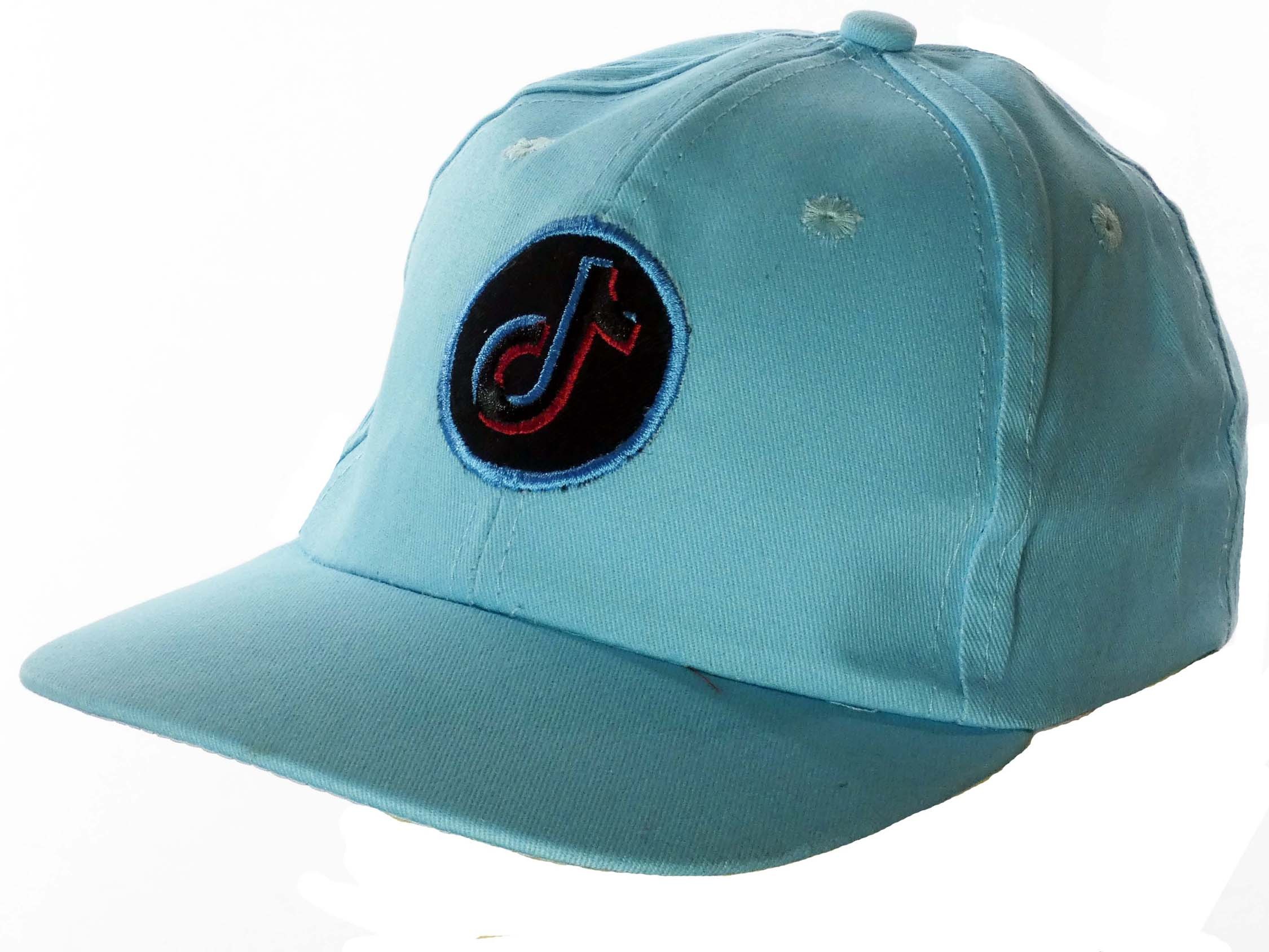 Czapka niebieska z daszkiem na rzep Tik Tok