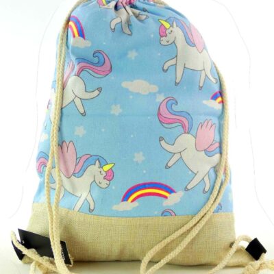 Mocny duży worek plecak torba Jednorożec Unicorn