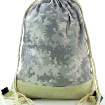 Mocny duży worek plecak torba baggage moro