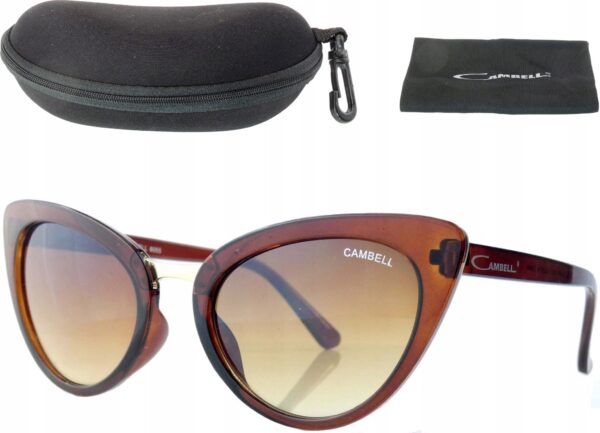 Okulary przeciwsłoneczne Cambell UV400 kocie oczy