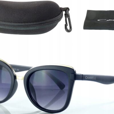 Okulary przeciwsłoneczne Kocie oczy UV400 Etui hit