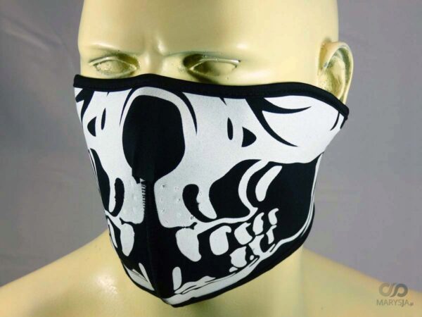 Maska na twarz neopren czaszka motor rower quad