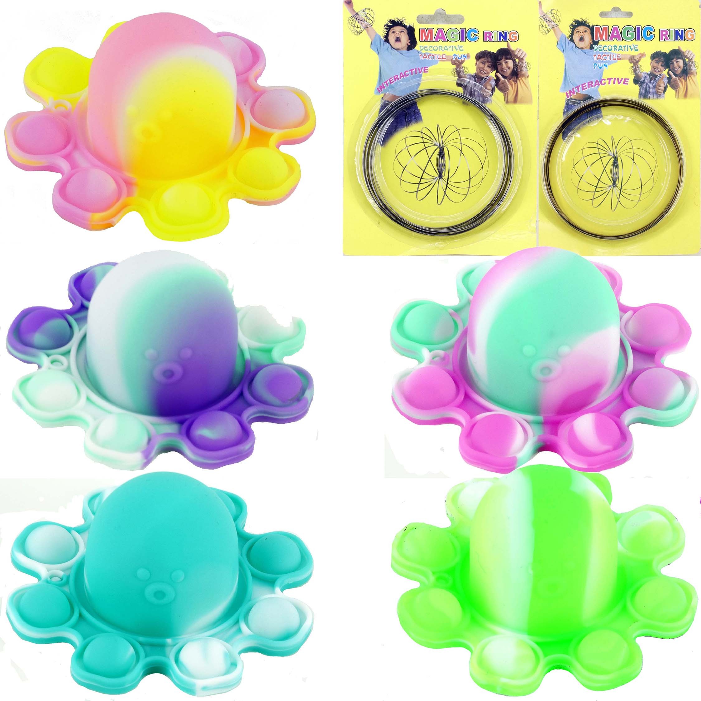 POP IT Zabawki Sensoryczne Antystres Gniotka 7 szt