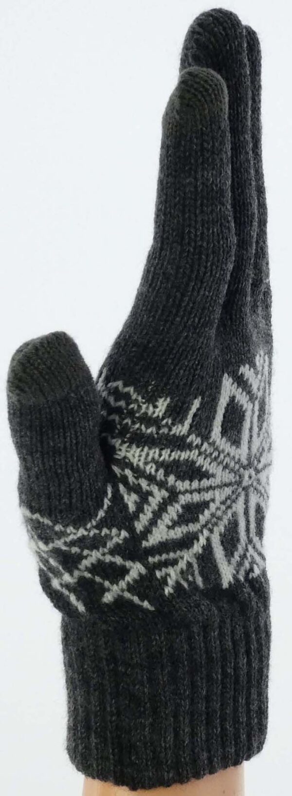 Rękawiczki damskie ciepłe z ściągaczem TOUCH Etno