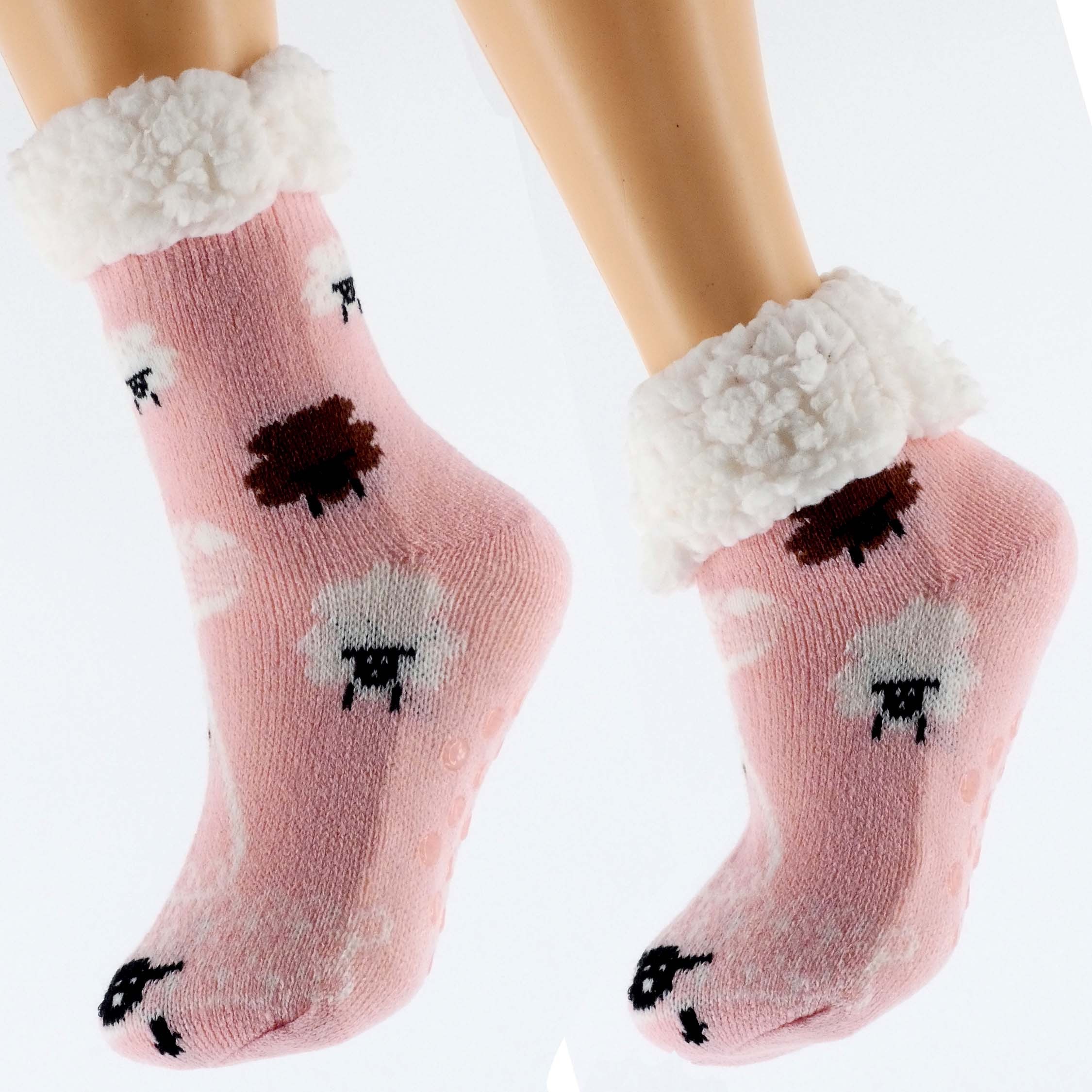 Skarpetki Dziecięce zimowe Grube antypoślizgowe 32-35