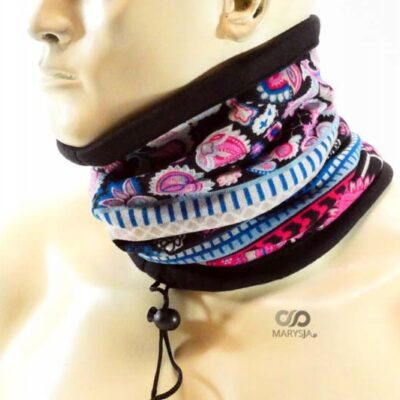 Maska na twarz usta nos ciepły komin w jednym