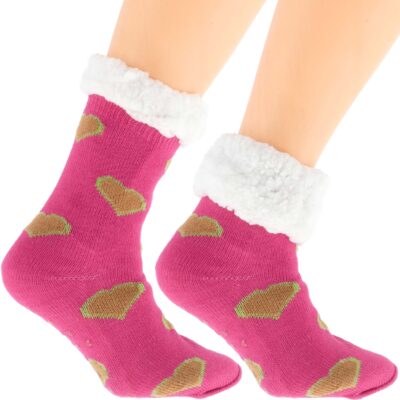 Eleganckie Skarpetki Damskie na Zimę Norweskie Grube