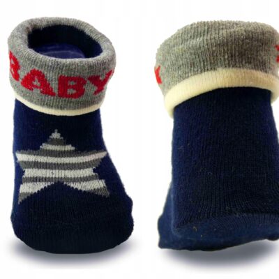 Skarpetki dziecięce 6-7 cm w kolorze czarnym i szarym, dla niemowląt do 12 miesięcy, uniseks, bawełnowe, nowe, idealne dla chłopców i dziewczynek.