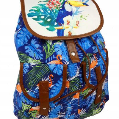 DUŻY KOLOROWY WYTRZYMAŁY PLECAK SZKOLNY TUKAN