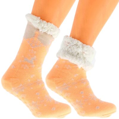 Eleganckie Skarpetki Damskie na Zimę Norweskie Grube