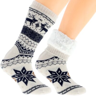 Wyjątkowe Męskie Skarpetki Zimowe Norweski Design 41-46