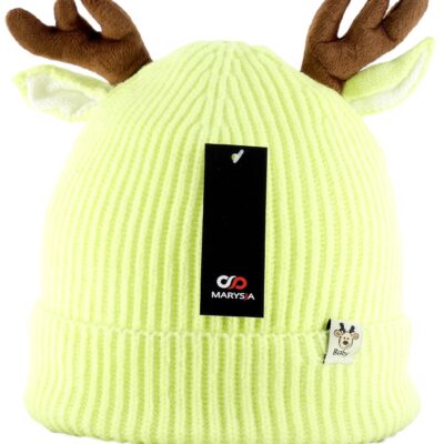 CZAPKA ZIMOWA DLA DZIECI RENIFER FLUOCO