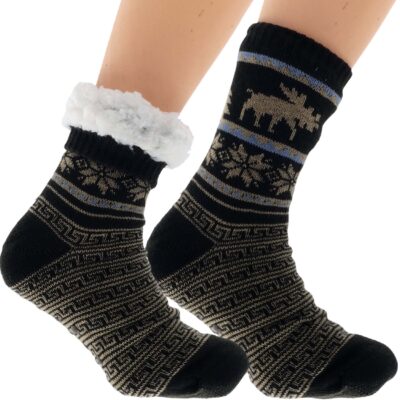 Wyjątkowe Męskie Skarpetki Zimowe Norweski Design 41-46