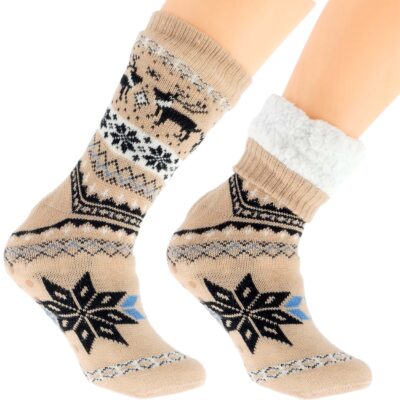 Wyjątkowe Męskie Skarpetki Zimowe Norweski Design 41-46