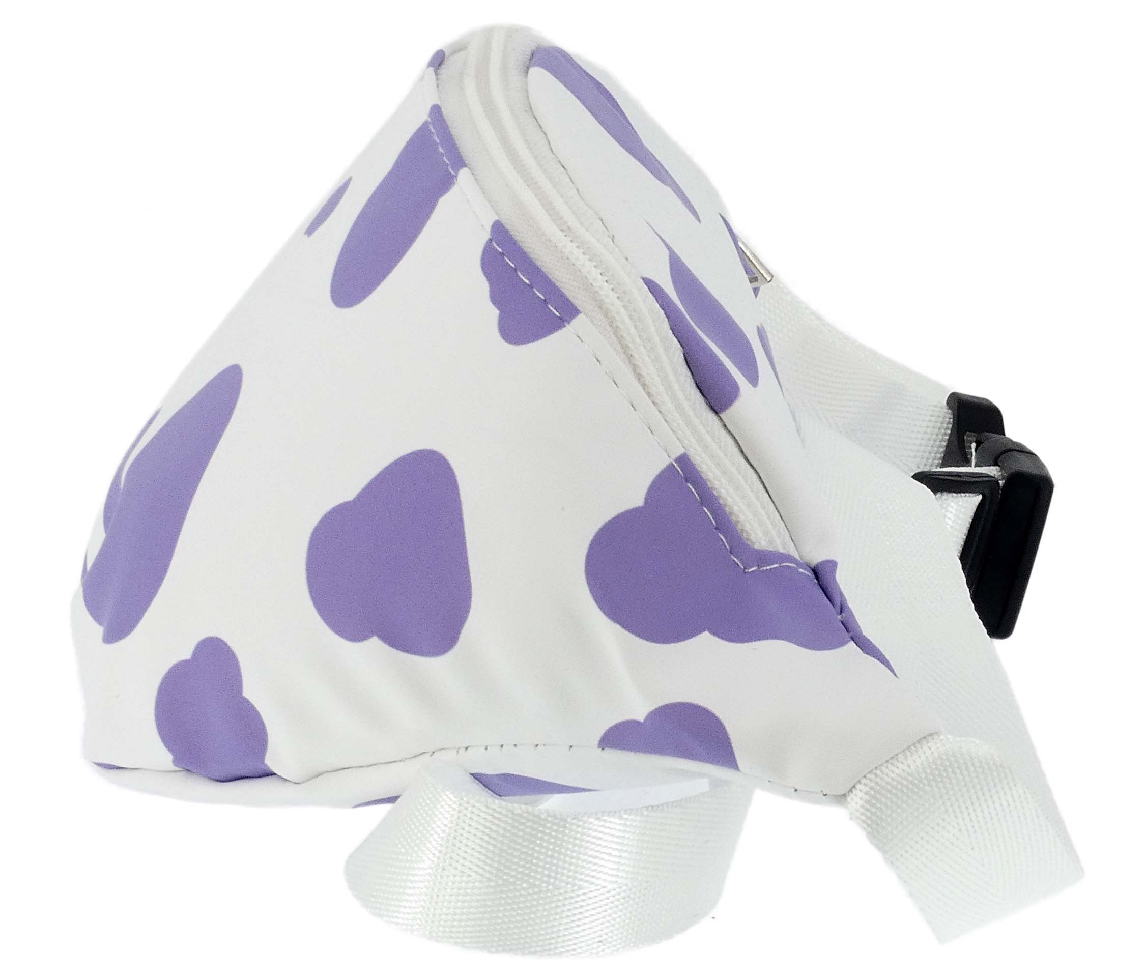 NERKA SASZETKA BIODROWA DLA DZIEWCZYNEK KROWIE ŁATY FIOLETOWA - obrazek 3