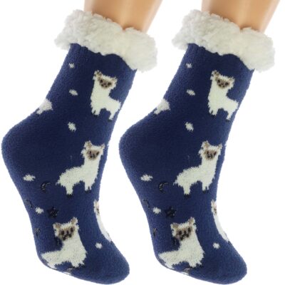 Ciepłe Skarpetki Dziecięce Lama - Rozmiar 32-35