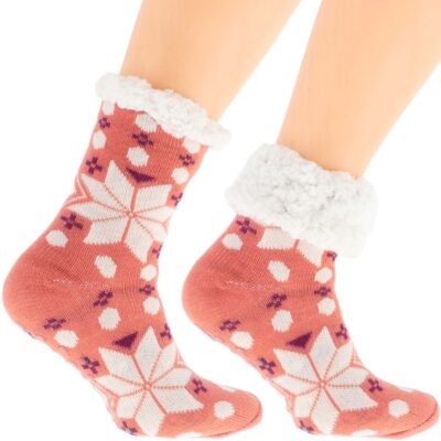 Eleganckie Skarpetki Damskie na Zimę Norweskie Grube 36-41