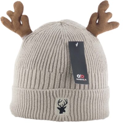 CZAPKA ZIMOWA DZIECIĘCA RENIFER Z USZKAMI