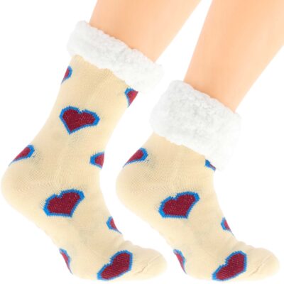 Eleganckie Skarpetki Damskie na Zimę Norweskie Grube