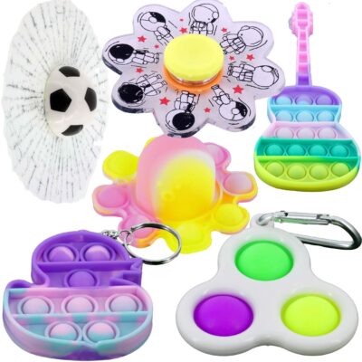 6X POP IT  FIDGET ANIME PUSH BUBBLE NAKLEJKA