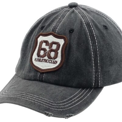 CZAPKA Z DASZKIEM MĘSKA BEJSBOLÓWKA JEANSOWA 68 SZARY PATROLÓWKA FARMERKA