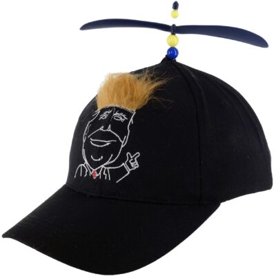 CZAPKA DZIECIĘCA PREZYDENT DONALD TRUMP WYBORY 2024 USA Z ŚMIGŁEM CZARNA