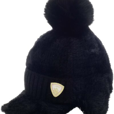 CZAPKA DAMSKA ZIMOWA NA ZIMĘ CIEPŁA WYGODNA GRUBA KOBIECA DASZEK NAUSZNIKI