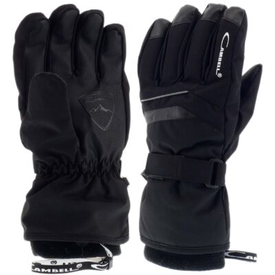 RĘKAWICE NA NARTY SNOWBOARD MĘSKIE CAMBELL SOFTSHELL XL CZARNE