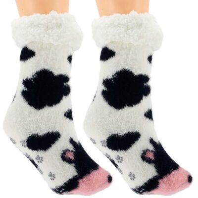 HIPOALERGICZNE DZIECIECE CIEPŁE SKARPETKI ZIMOWE ANTYPOŚLIZGOWE 24-27 BIAŁE