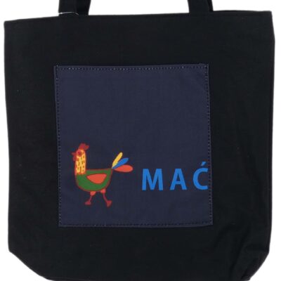 POJEMNA TORBA NA RAMIĘ DO MIASTA SHOPPERKA CZARNA KURK MĆ