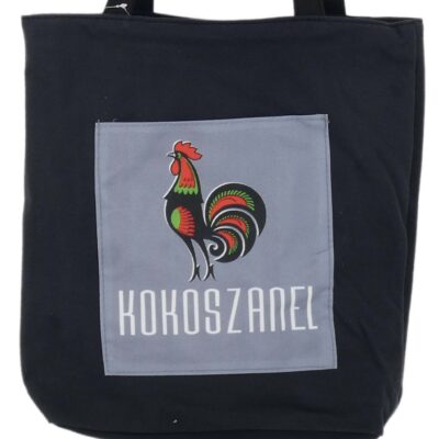 POJEMNA TORBA NA RAMIĘ DO MIASTA SHOPPERKA CZARNA KOKOSZANEL KOGUIK