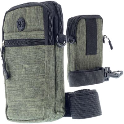 BAG MĘSKI NA RAMIĘ DO PASKA SASZETKA SPORTOWA MIEJSKA ORGANZER ZIELONA