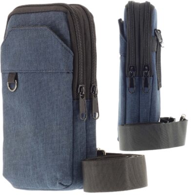 TORBA MĘSKA NA RAMIĘ DO PASKA SASZETKA SPORTOWA MIEJSKA ORGANZER NIEBIESKA