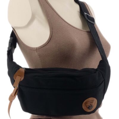 DAMSKA SASZETKA NERKA TOREBKA CROSSBODY BAG NA RAMIĘ CZARNA