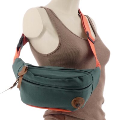 DAMSKA SASZETKA NERKA TOREBKA CROSSBODY BAG NA RAMIĘ ZIELONA