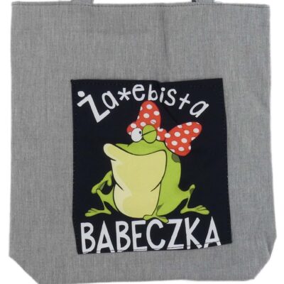 POJEMNA TORBA NA ZAKUPY NA RAMIĘ DO MIASTA SHOPPERKA ZAYEBISTA BABECZKA