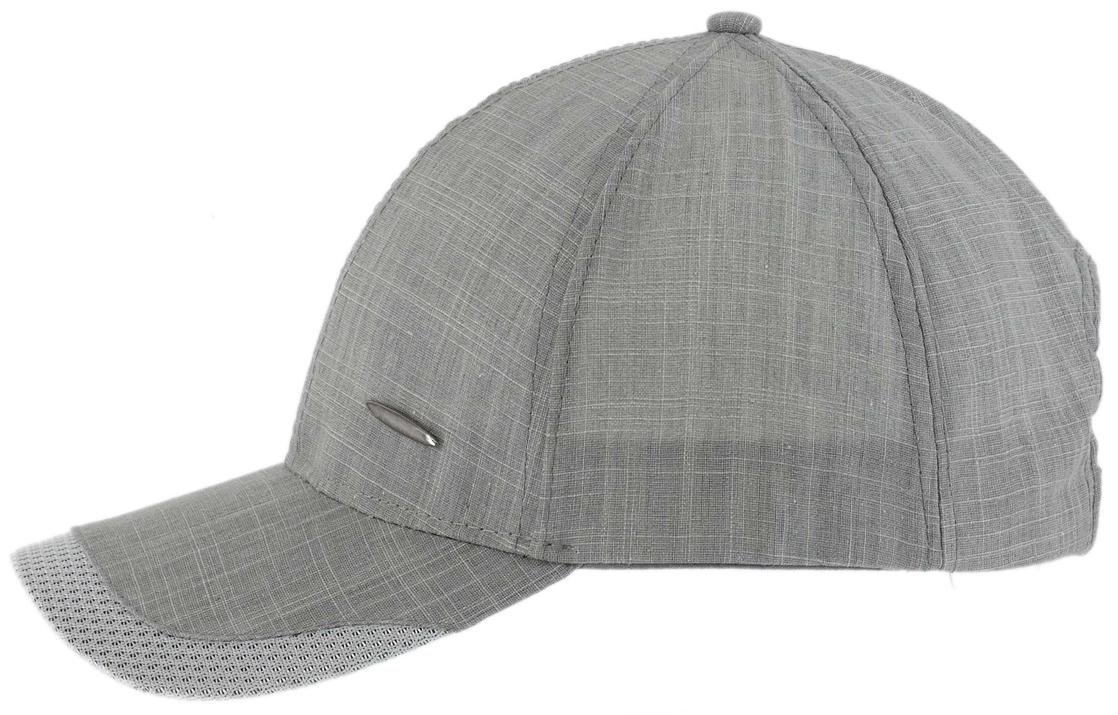 CZAPKA Z DASZKIEM BEJSBOLÓWKA KLASYCZNA PATROLÓWKA SZARA DO TENISA - obrazek 3