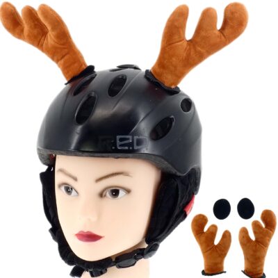 OZDOBA NA KASK DO KASKU ROWEROWEGO MOTOCYKLOWEGO NA RZEPY ROGI RENIFERA