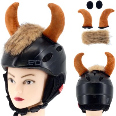 OZDOBA NA KASK DO KASKU ROWEROWEGO MOTOCYKLOWEGO NA RZEPY ROGI BYCZKA