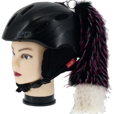 OZDOBA DO KASKU NARCIARSKIEGO MOTOCYKLOWEGO KITA LISI OGON BORDOWO BIAŁA