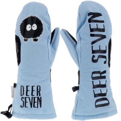 RĘKAWICZKI SNOWBOARDOWE JEDNOPALCOWE TERMICZNA IZOLACJA PALCÓW NIEBIESKIE S